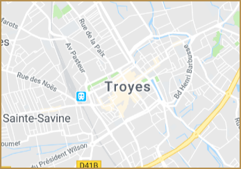 Voir la carte de Troyes